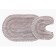Set of bathroom mats Sofi de Marko Olivia, size 60x100 cm, 50x50 cm, mokko color
