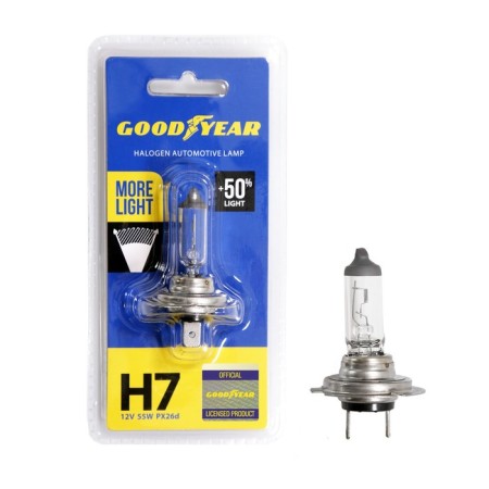 Automobile halogen lamp Goodyear N7, 12V 55W PX26D, MORE Light