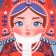 Ethel towel "From Russia with Love" 40x73 cm, 100% HL, sarzha 190 g/m2