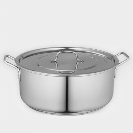 Poster "General catering", 16 l, d = 40 cm, h = 15 cm, metal cover, with a heat distribution layer, induction