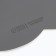 Formal “cloud” rug for a bowl, 39 x 27 cm, gray color