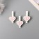 Decor for creativity wood "Procher. Heart with legs" Pink set 3 pcs 1.7x3x5 cm