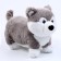 Soft toy "Husky", size 28 cm, color gray color
