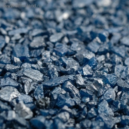 Soil "Blue Metallic" Decorative Sand is quartz, 250 g of fry.1-3 mm