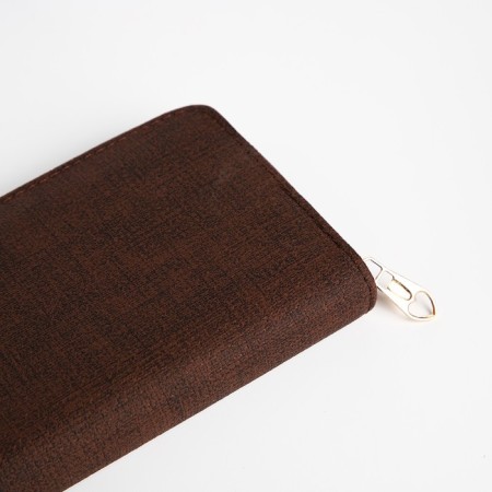Women's wallet with lightning, brown color-2