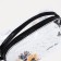 Cosmetic bag with lightning, black color