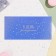 Money envelope "On Birthday!" blue, embossing, 17 x 8 cm