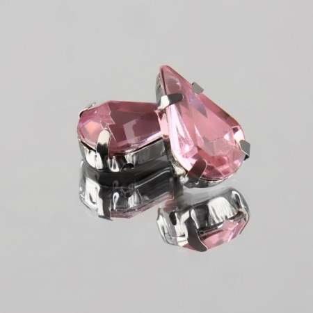 Rhinestones are sewing “drop”, rimmer, 8 × 13 mm, 20 pcs, pink color-3