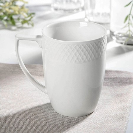 Porcelain mug Wilmax "Julia Vysotskaya", 350 ml, white color-1