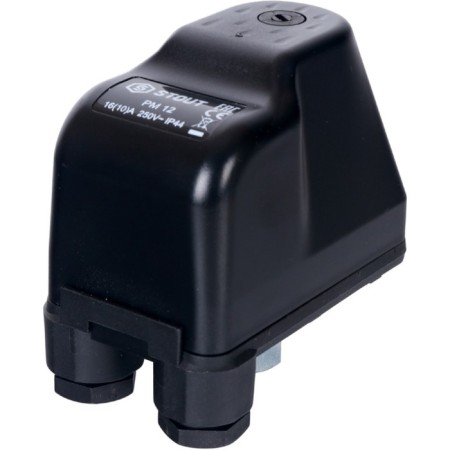 Pressure relay Stout SCS-0001-000012, PM12G, 3-12 bar, 1/4 ", with a plug nut