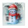 New Year's napkins of my paper selection "Snowman" 1 layer, 24x24 cm, 100 pcs