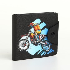 Wallet on the button, the color is black
