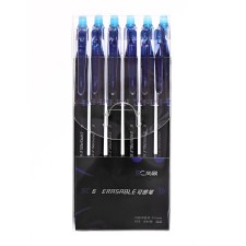 Pen gel automatic erased ink, 0.5 mm, blue rod, razin. Keep., Black case 10717