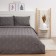 Lovelife Tufting Lowel Lowel "Romb" 143*215cm-2pcs, 230*240cm, 50*70cm-2pcs, gray color, 110 g/m2