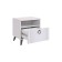Bedside table, white tree/white matte