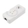 RS rosette/euro double for electric stove 32 a/16 A, 250 V, 2P+re (OS) White Rexant