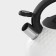 A kettle with a stainless steel whistle Magistro Glow, 3 L, Induction, Soft-Touch handle, white color