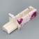 Box for Makarun, confectionery packaging “You with love”, peonies, 5.5 x 18 x 5.5 cm