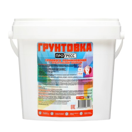 Acrylic universal primer, deep penetration "Progress" 1l-3