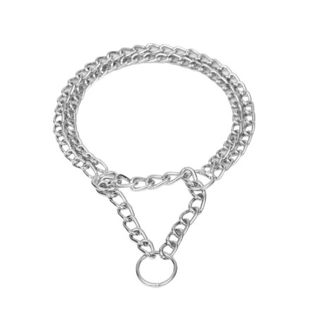 Collar - half -storage is two -rowing metal, 70 cm, wire thickness 3 mm-1