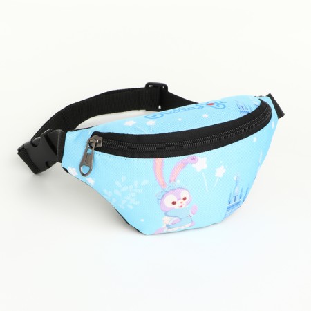 Board children's belt on a zipper, blue color