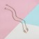 Kulons "Demetrons" Best Friends, Heart, Pink color in silver, 45 cm