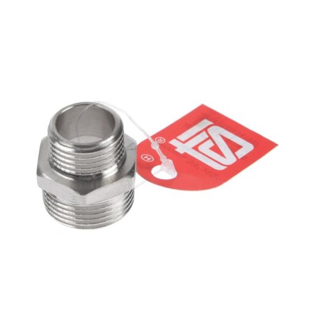 Nipple of transitional STI, 3/4 "x1/2", nickelized brass