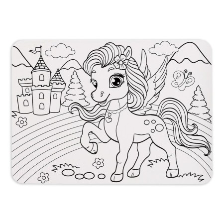 Puzzle in the frame "Country Pony", 34 parts + coloring-3