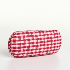 Case for glasses on the cracker, length 16 cm, red color