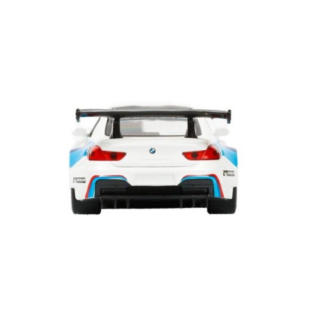 Metal machine BMW M6, 1:43, inertia, doors open, white color-5