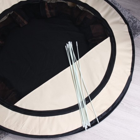 Animal aviary, tent, round, 110 x 55 cm, brown-10