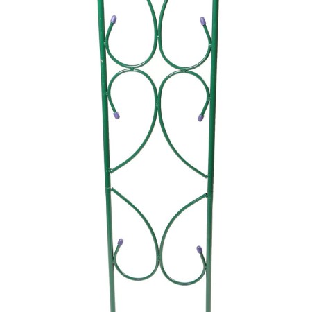 Sadovaya arch, collapsible, 250 × 120 × 30 cm, metal, green, "pattern-2"-1