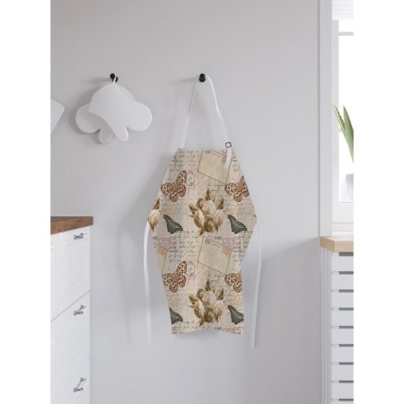 Apron kitchen with a photograph “Letter from the past”, adjustable, size OS-1