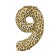 Foil ball 32 "Number 9, color leopard