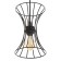 Bayerlux lamp "Anetta" E27 40W black 16x16x23-123cm