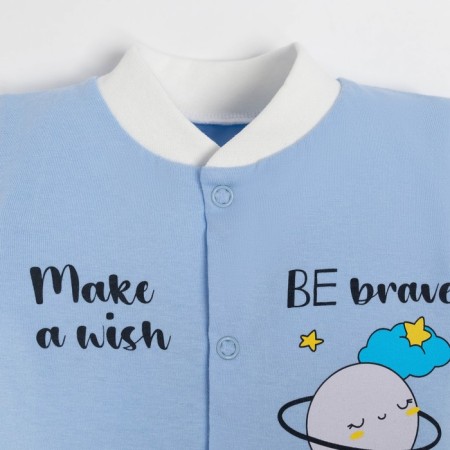 Nursery blouse, blue/moon, height 62 cm-1