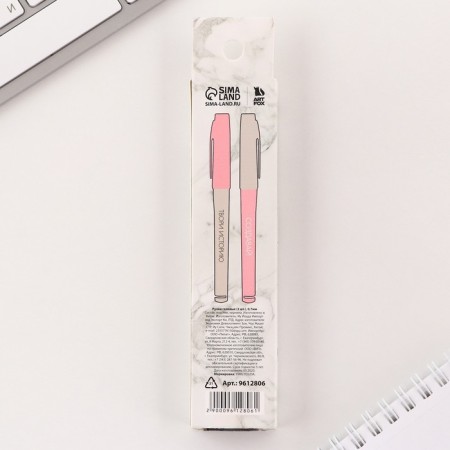 Gel Black Paste pen "Become the author of its history", 2 pcs.-3