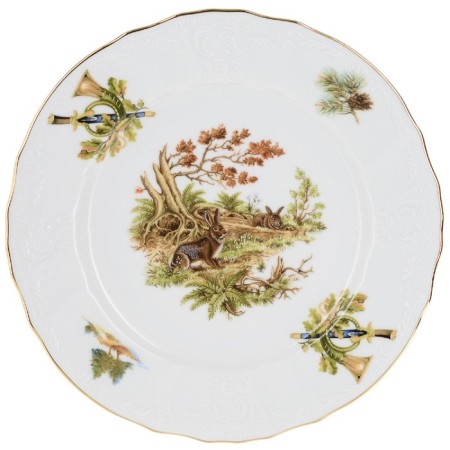 Dessert plate bernadotte, decor "Hunting Stories", 19 cm-4