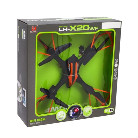 ATV-X20WF quadrocopter, camera, image transmission to smartphone, Wi-Fi, Black-Orange color-12