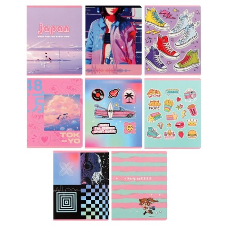 Notebook of 48 sheets in the BG line "Girls", covered Cardboard, mix