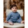 Sweater Knitted Children's Amarobaby Pure Love Buddy, height 80 cm, blue color