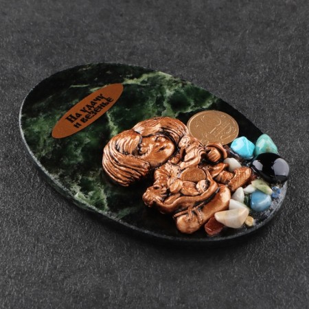Magnet "Brownie. For good luck", 10x7 cm, coil, gypsum-4