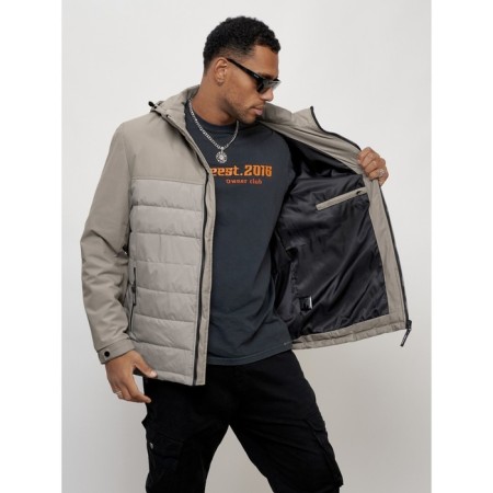 Men's spring jacket, size 56, gray color-8
