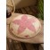 Decorative wicker rattan "Flower", 50x50x5 cm, pink