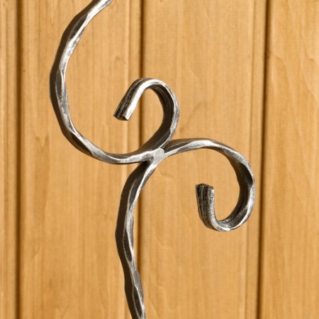 Kaminnaya set KN-6-21 Forged with wood, silver color, 3 objects: poker, scoop, panicle 3000-4