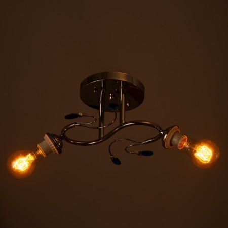 Chandelier "Adayn" BP 2x40W E27 Chrome Model: 2612371-2