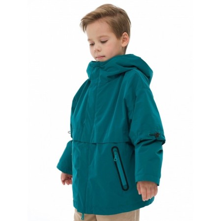 Windbreaker for boys, height 98 cm, emerald color-5
