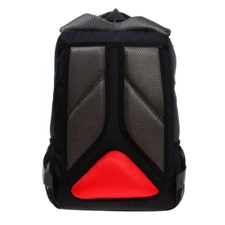 School backpack, 39 x 26 x 19 cm, Grizzly 156, ergonomic back, laptop compartment, black/gray/red RB-156-2_6-5