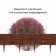 Decorative fence, 24 × 177.5 cm, 5 sections, plastic, dark brown, "stone"