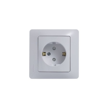 SEG SE GLOSSA, 16 A, 250 V, built -in, with salary, curtains, iP20, white, GSL000144-3